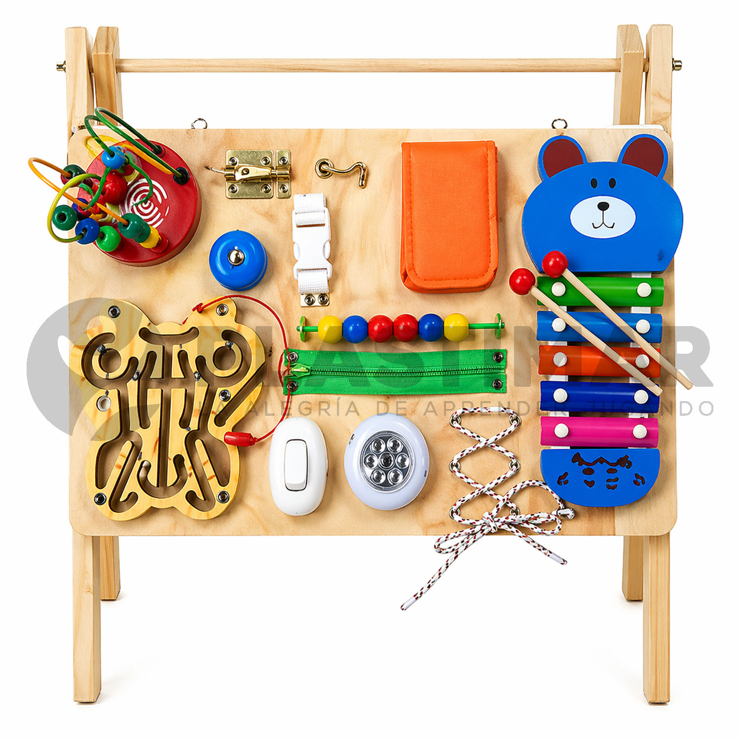 TABLERO SENSORIAL CON ATRIL 115 CM - 1 PIEZA