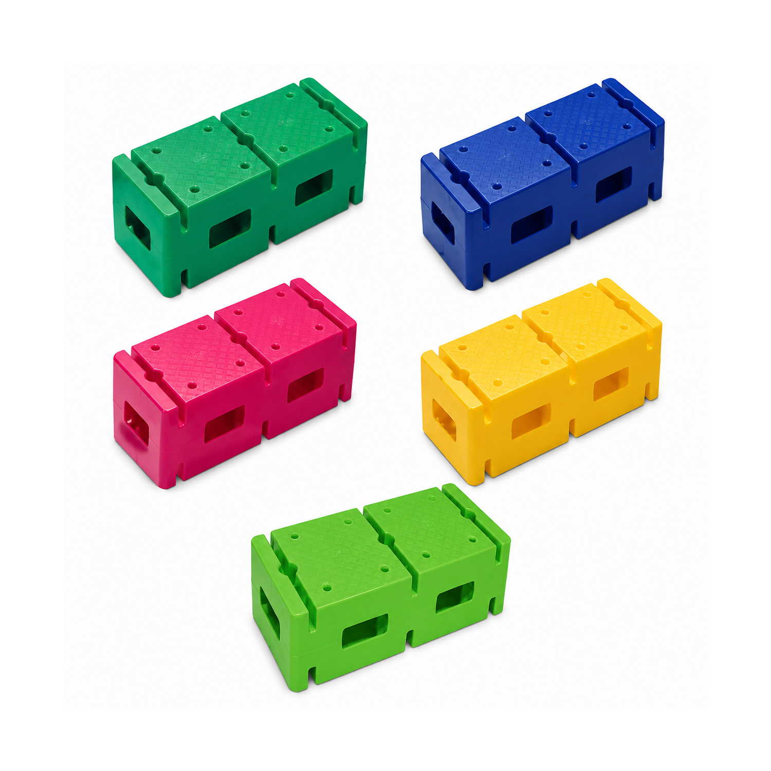 SET LADRILLOS BASE AROS BARRAS CUADRADA 4 COLORES