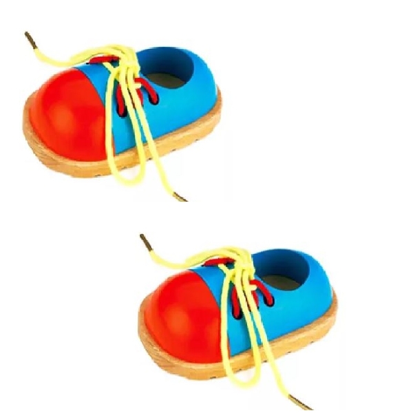 PAR DE ZAPATOS DIDÁCTICO PARA ANUDAR