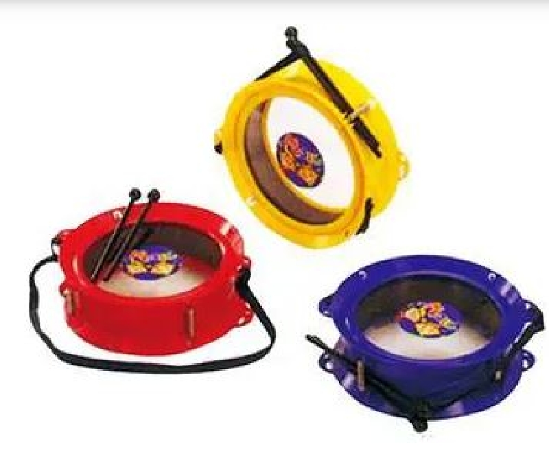 TAMBOR PLASTICO PERCUSION 21 CM
