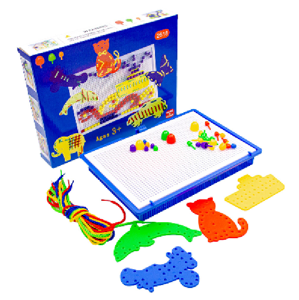 JUEGO PIVOTES CON PLANTILLAS 368 PIEZAS