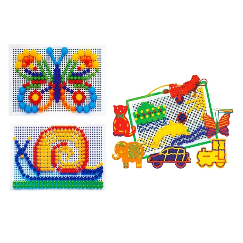JUEGO PIVOTES CON PLANTILLAS 368 PIEZAS