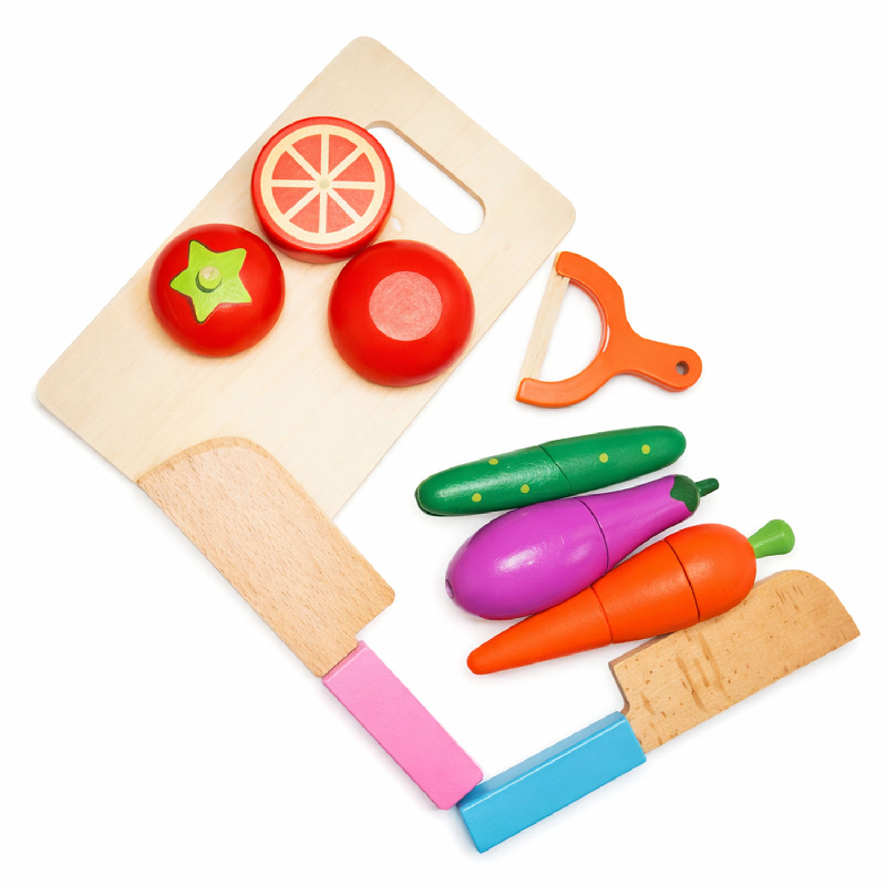 SET DE VERDURAS IMANTADAS PARA CORTAR DE MADERA