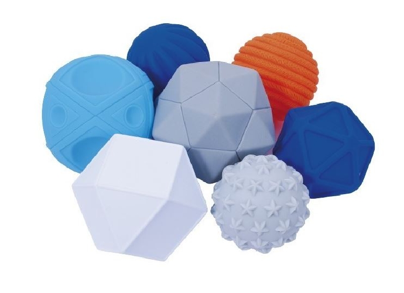 PELOTA PLÁSTICA TEXTURA 7U SURTIDO