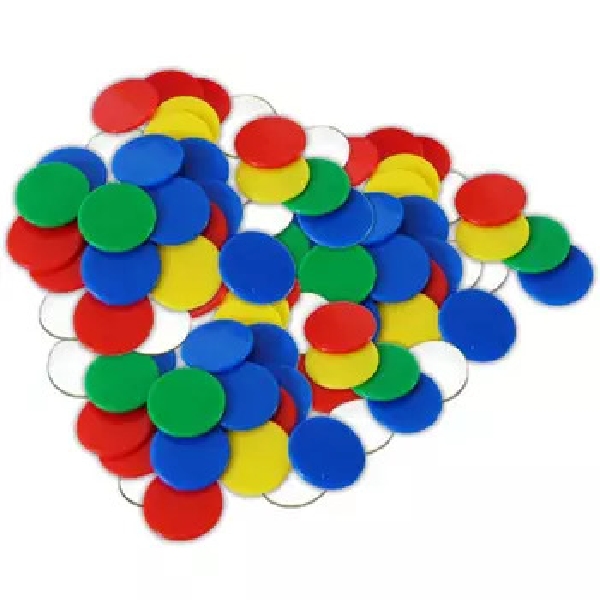 FICHAS CONTADORAS 5 COL. 29 MM 500 PCS
