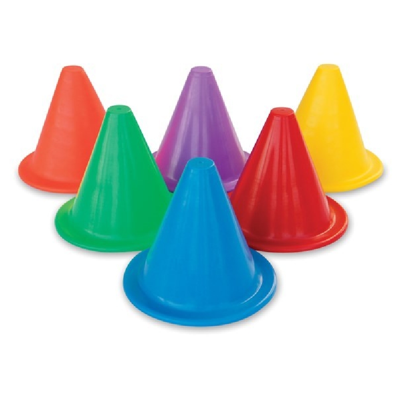SET DE 6 CONOS FLEXIBLES COLORES SURTIDOS