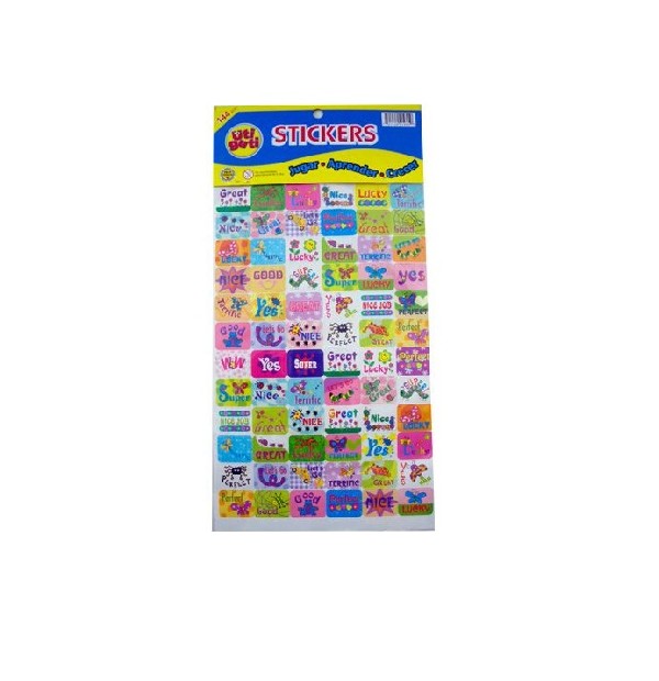 STICKERS DISPLAY INCENTIVOS 144 PIEZAS