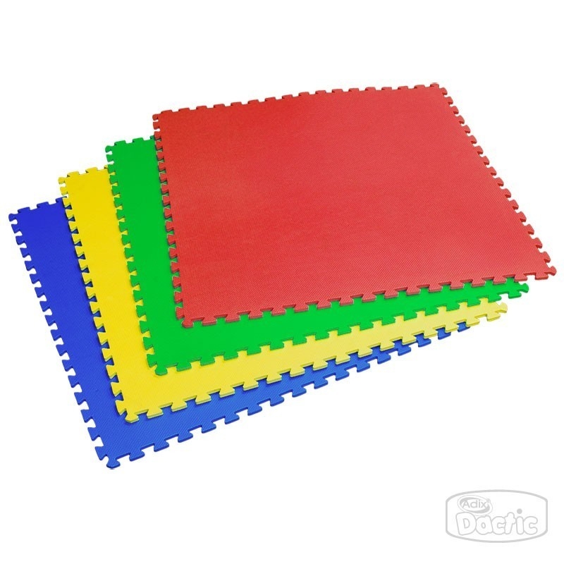 SET 8 ALFOMBRA DE COLORES DE GOMA EVA 60X60 CM