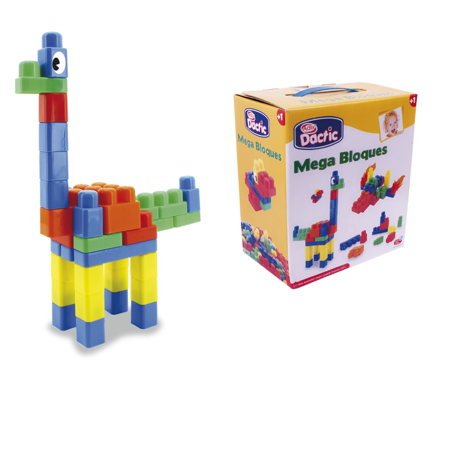 MEGA BLOQUES PLÁSTICOS TIPO LEGO 42 UNIDADES