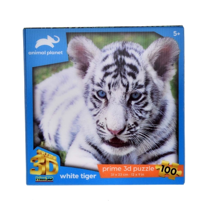 PUZZLE 3D 48 A 100 PZAS. DISCOVERY Y ANIMAL PLANET – TIGRE BLANCO