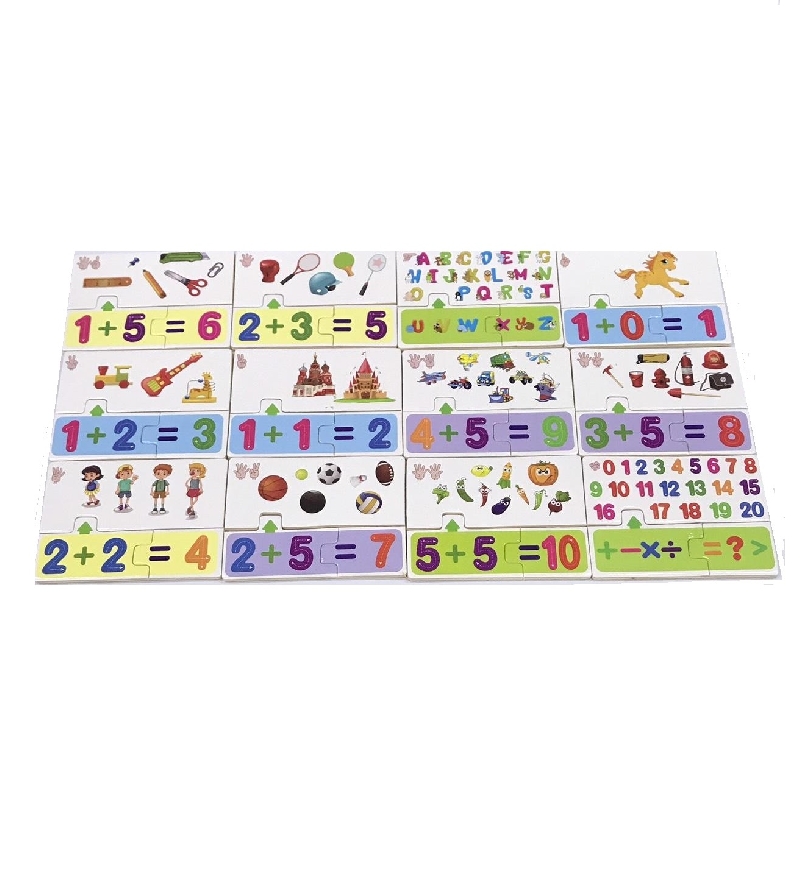 PUZLE TARJETA ASOCIACION DE NUMERO