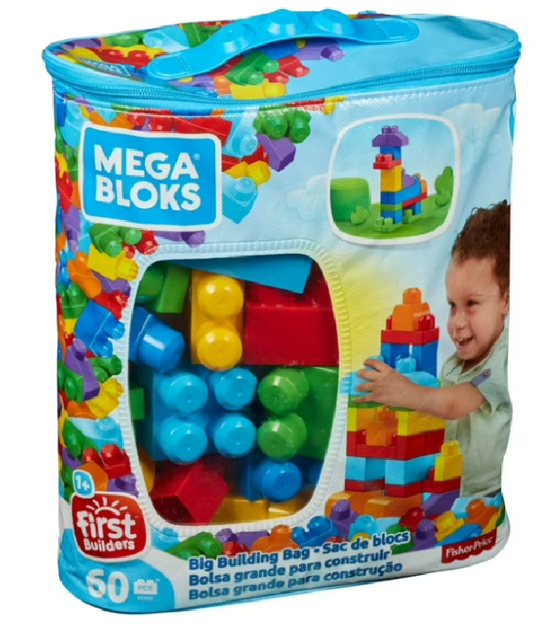 MEGA BLOQUE PLÁSTICO 72 PIEZAS