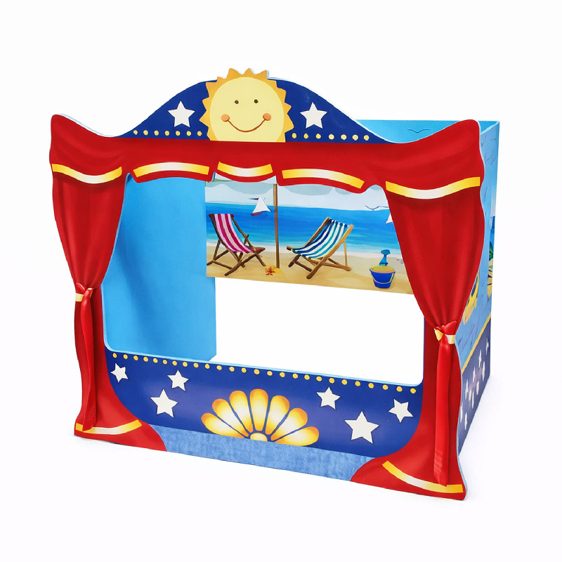 TEATRO DE TÍTERES PARA DEDOS DE MADERA – 4 ESCENARIOS