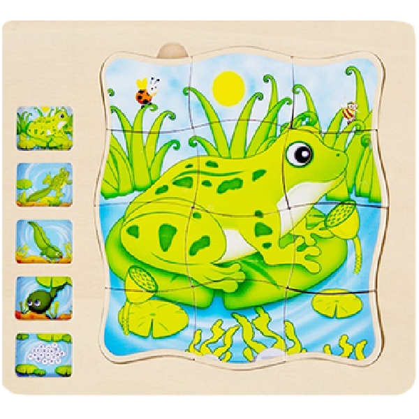PUZZLE EN CAPAS SECUENCIA RANA
