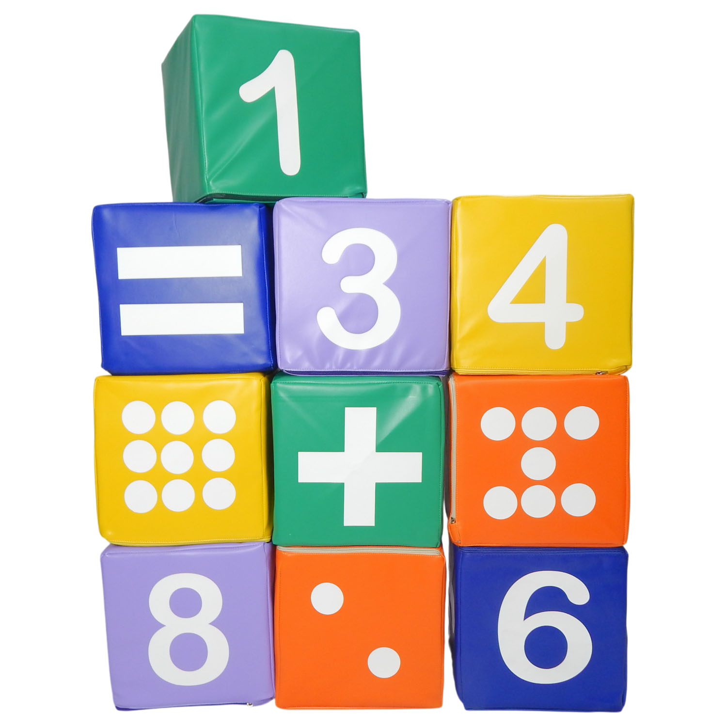 BLOQUES DE CONSTRUCCION DADOS GIGANTES  10 PIEZAS
