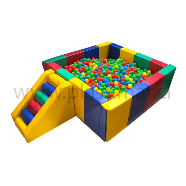 PISCINA PLEGABLE CON ACCESO EXTERIOR - 8 PIEZAS