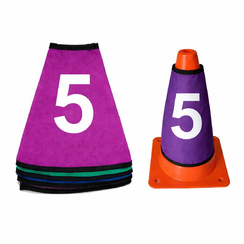 FUNDAS PARA CONOS - CON NÚMEROS - 10 PIEZAS