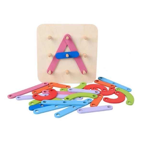 TABLERO ENCAJE PARA ARMAR LETRAS