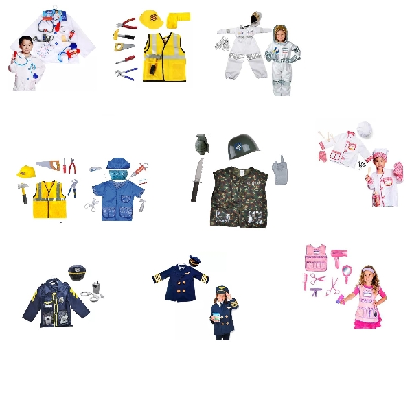 SET 10 DE DISFRACES PROFESIONES Y OFICIOS