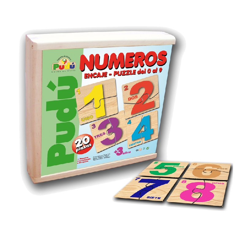NUMEROS ENCAJE PUZZLE 1 AL 10