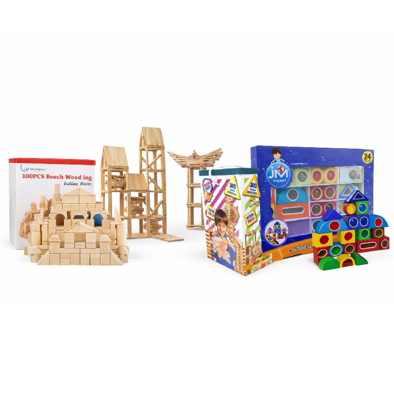 JUEGO DE CONSTRUCCION BLOQUES DE MADERA