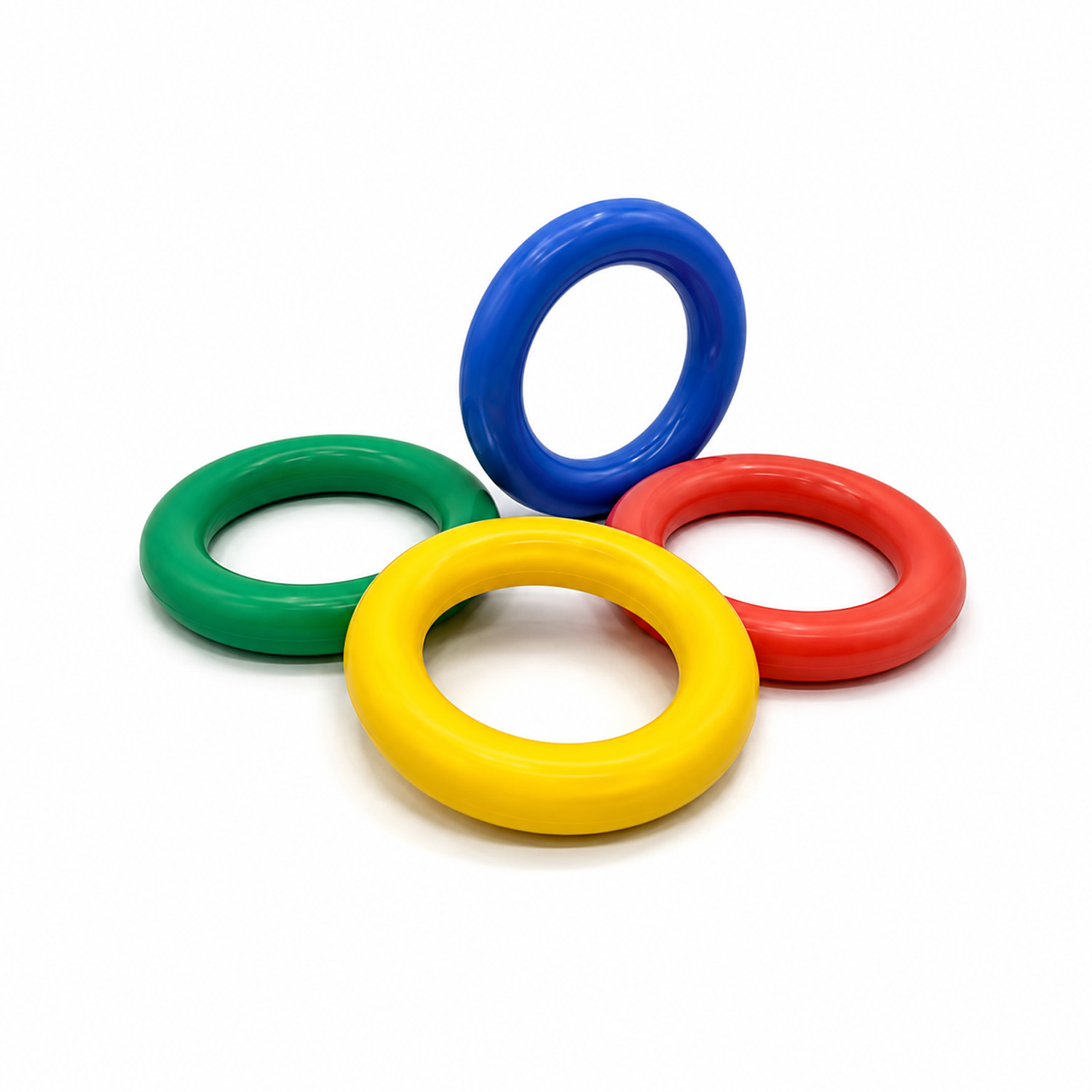 SET DE 4 ANILLOS DE GOMA 18 CM DIFERENTES COLORES