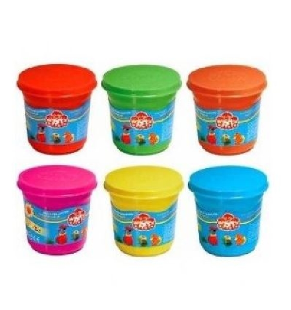 SET DE MASAS DIDO PARA MODELAR DE 6 COLORES SURTIDOS 220 GRS