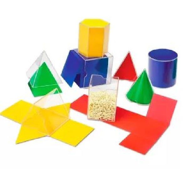 CUERPOS GEOMETRICOS PLEGABLES 16 PIEZAS