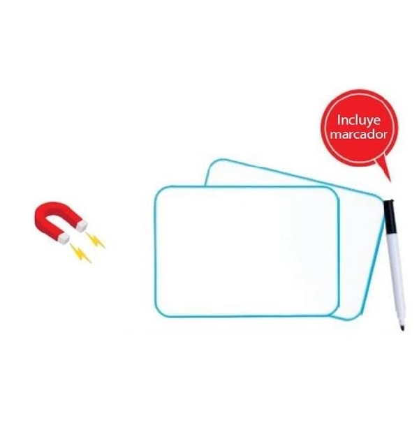 PIZARRA MAGNETICA DOBLE CARA 20X30 CM