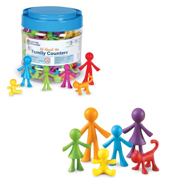 FAMILIA DE COLORES CONTADORA CON MASCOTA 72PZS.