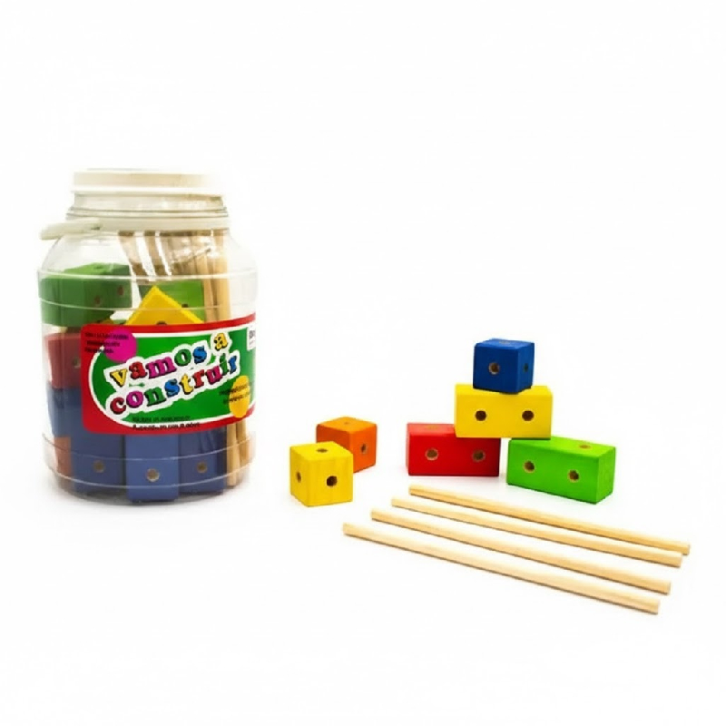 SET DE BLOQUES DE CONSTRUCCIÓN EN BALDE – 44 PIEZAS