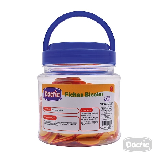 FICHAS BICOLOR 250 UNIDADES
