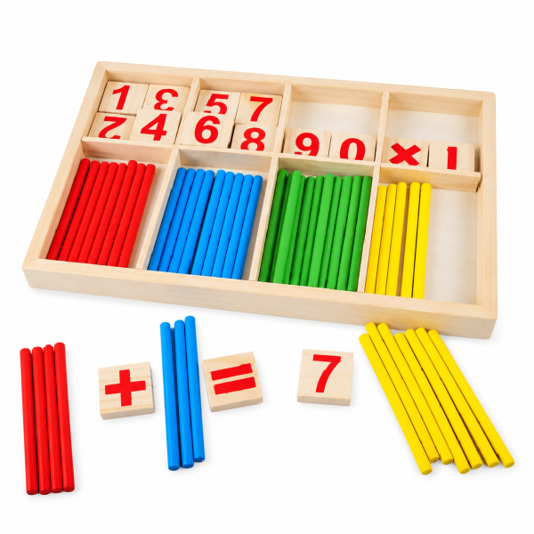 SET MATEMATICO APRENDIZAJE DE MADERA MONTESSORI