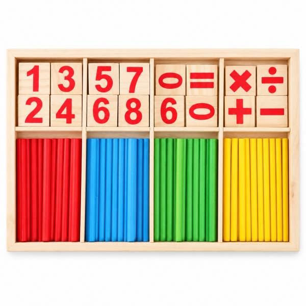 SET MATEMATICO APRENDIZAJE DE MADERA MONTESSORI