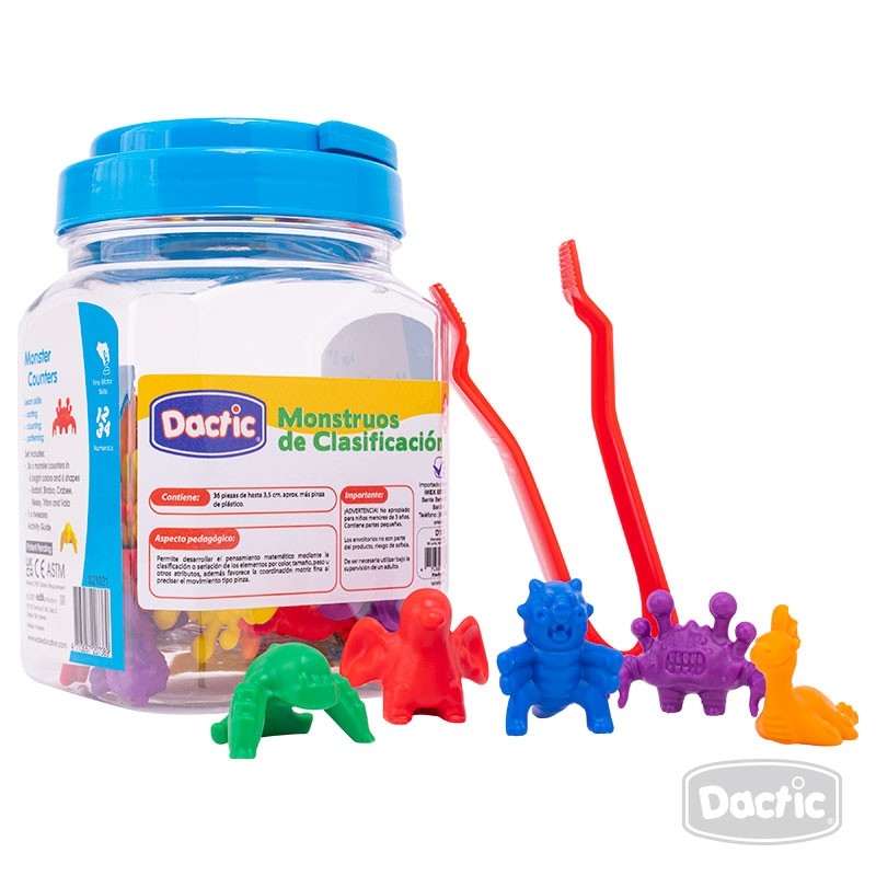 MONSTRUOS PARA CLASIFICAR + PINZA