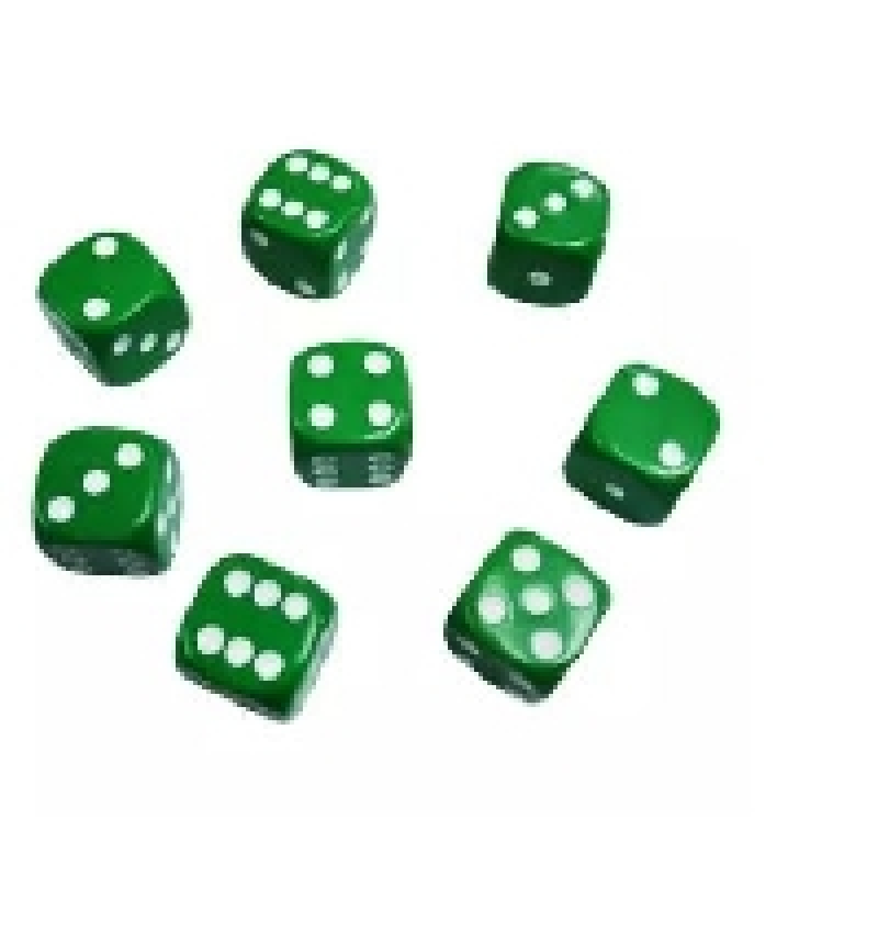 DADOS 19 MM VERDE 50 UNIDADES