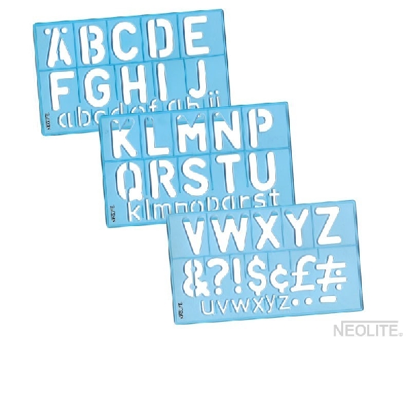 SET DE LETRAS PARA ARMAR PLÁSTICO AZUL