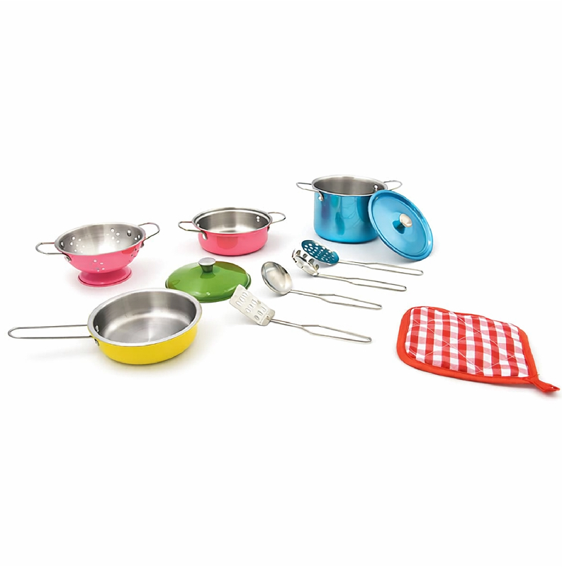 SET DE VAJILLA DE ACERO INOXIDABLE – 11 PIEZAS