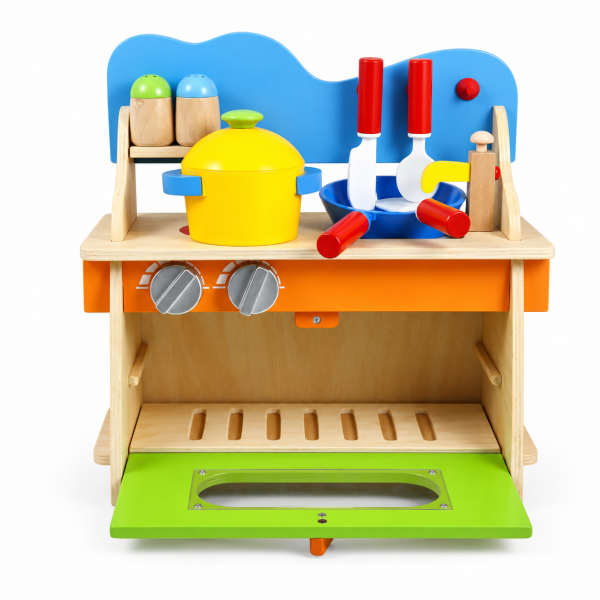 COCINA DE MADERA CON HORNO