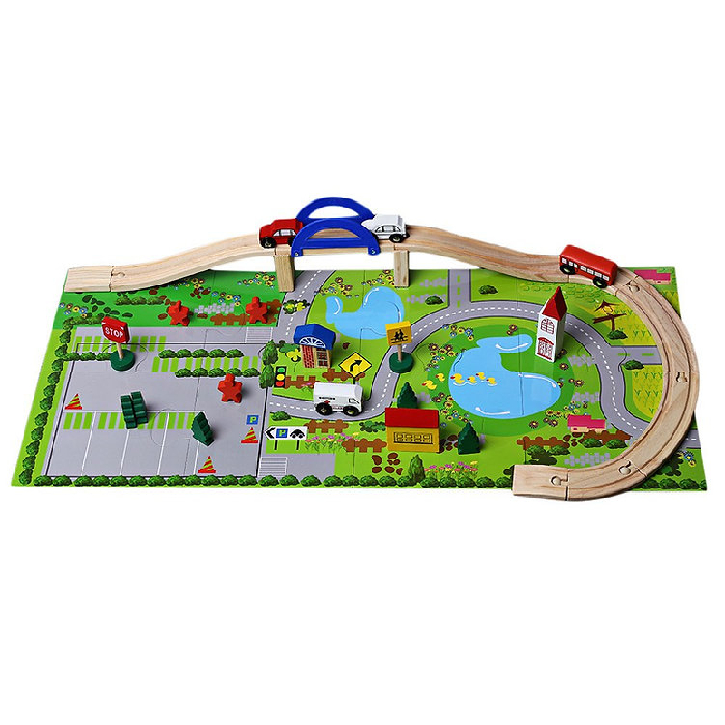 SET DE CIUDAD Y PISTA DE AUTOS – 40 PIEZAS