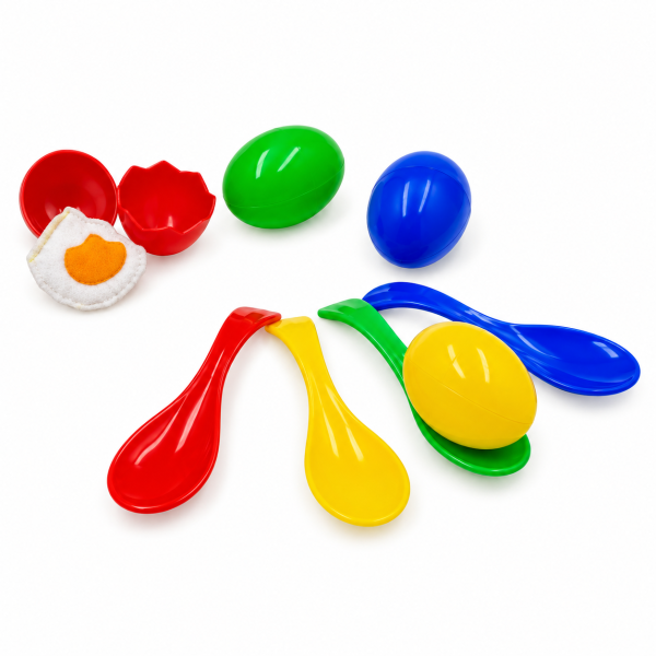 JUEGO DE EQUILIBRIO CUCHARA 12PZS. PLASTICO