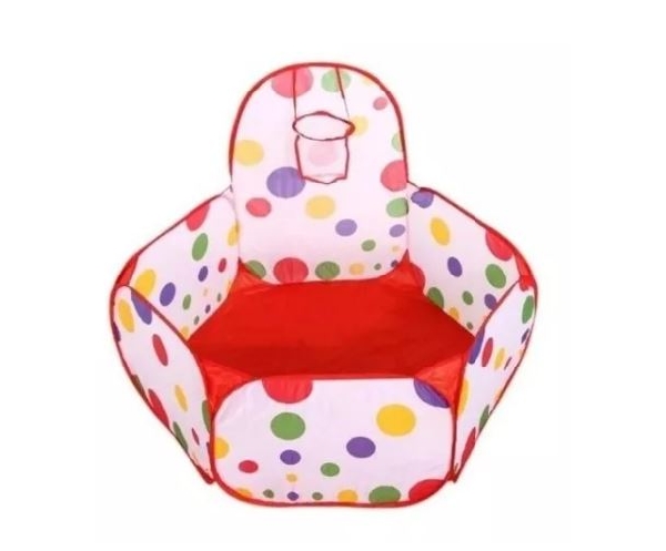 PISCINA DE PELOTA EN SUAVE TELA PARA BEBE CON 50 PELOTAS