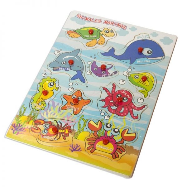 TABLA ENCAJE ANIMALES MARINOS