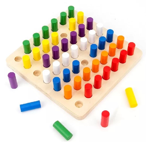 TABLERO DE CILINDROS MONTESSORI DE MADERA