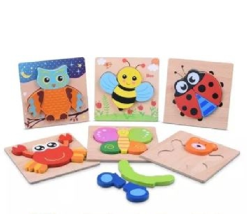 PUZZLE DE MADERA 3D DISEÑO INFANTIL