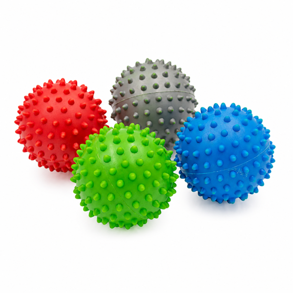 SET DE 4 PELOTAS ERIZO 7 CM.
