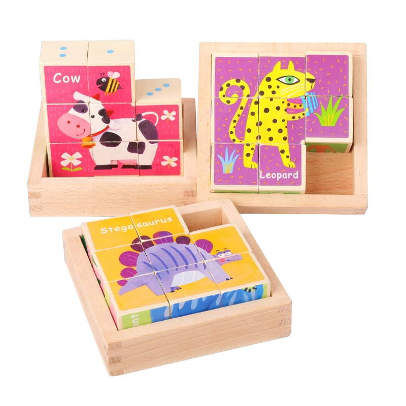 PUZZLE CUBOS DE MADERA