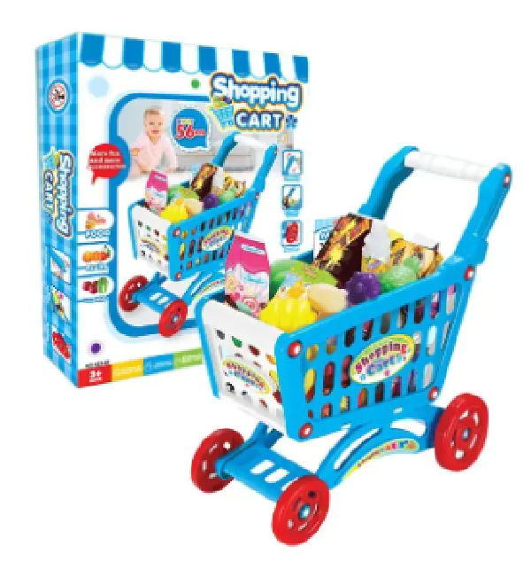CARRITO DE SUPERMERCADO CON ACCESORIOS