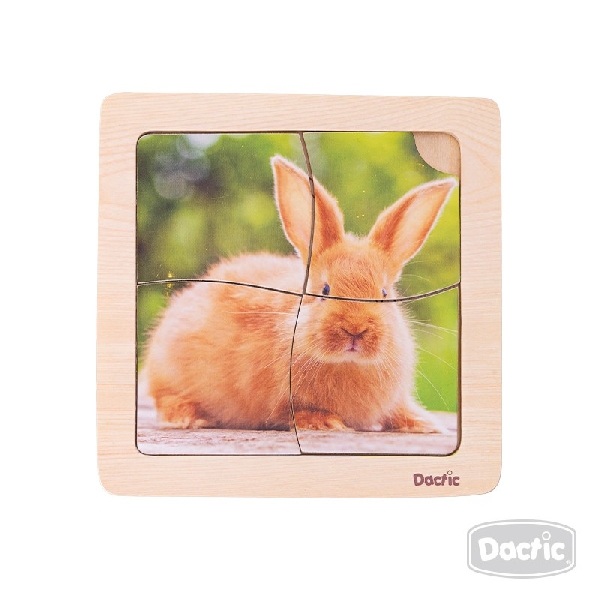 PUZZLE CONEJO DE MADERA