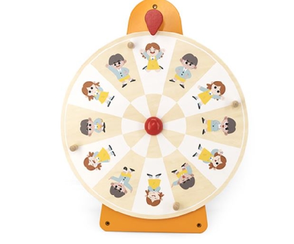 JUEGO PARED RULETA DE EMOCIONES MADERA